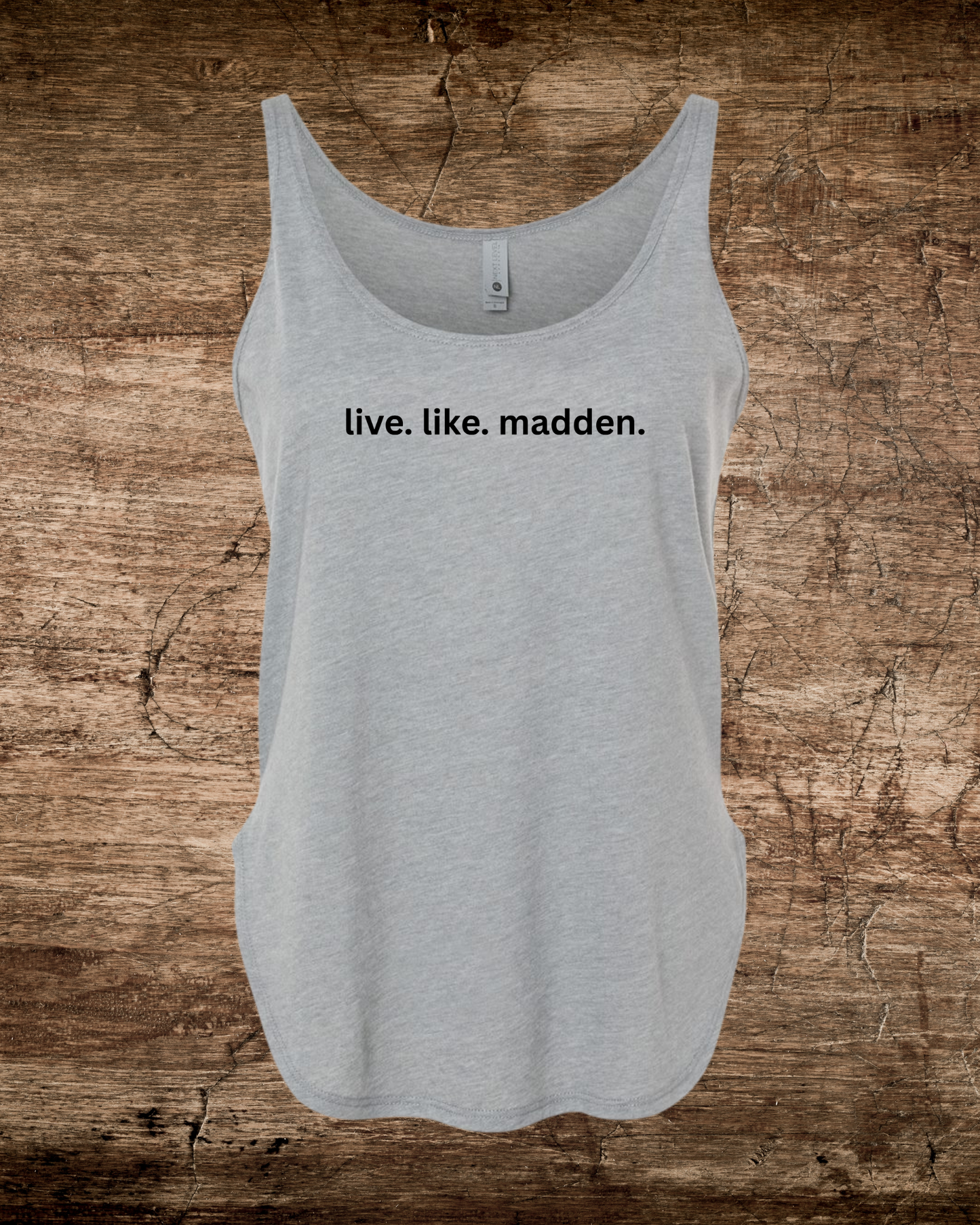 Madden Foundation live.like.madden Women's Festival Tank One-sided