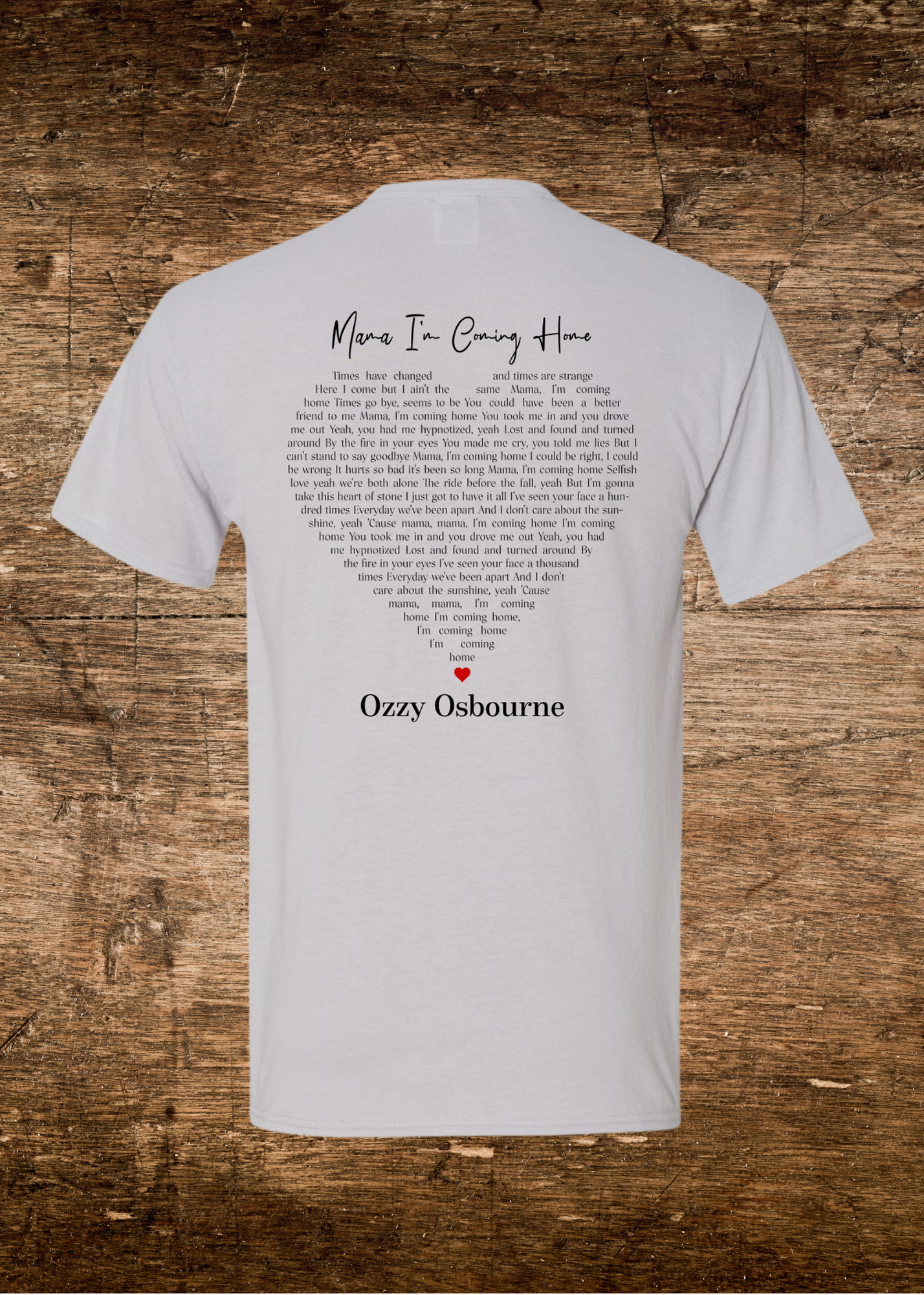 Unisex Ozzy Mama I'm Coming Home 2-Sided Tee