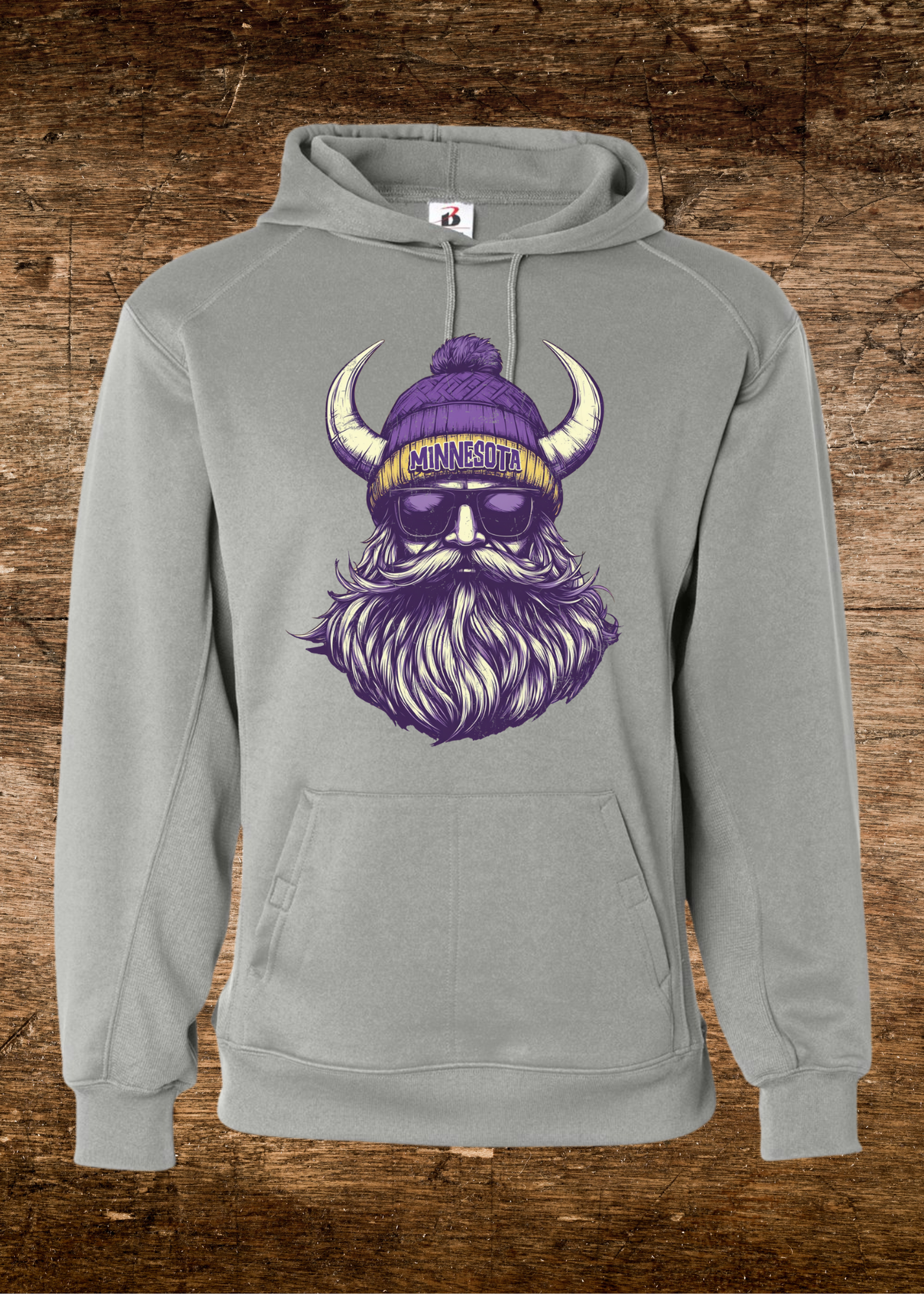 Unisex MN Vikings Retro Mascot Performance Hoodie