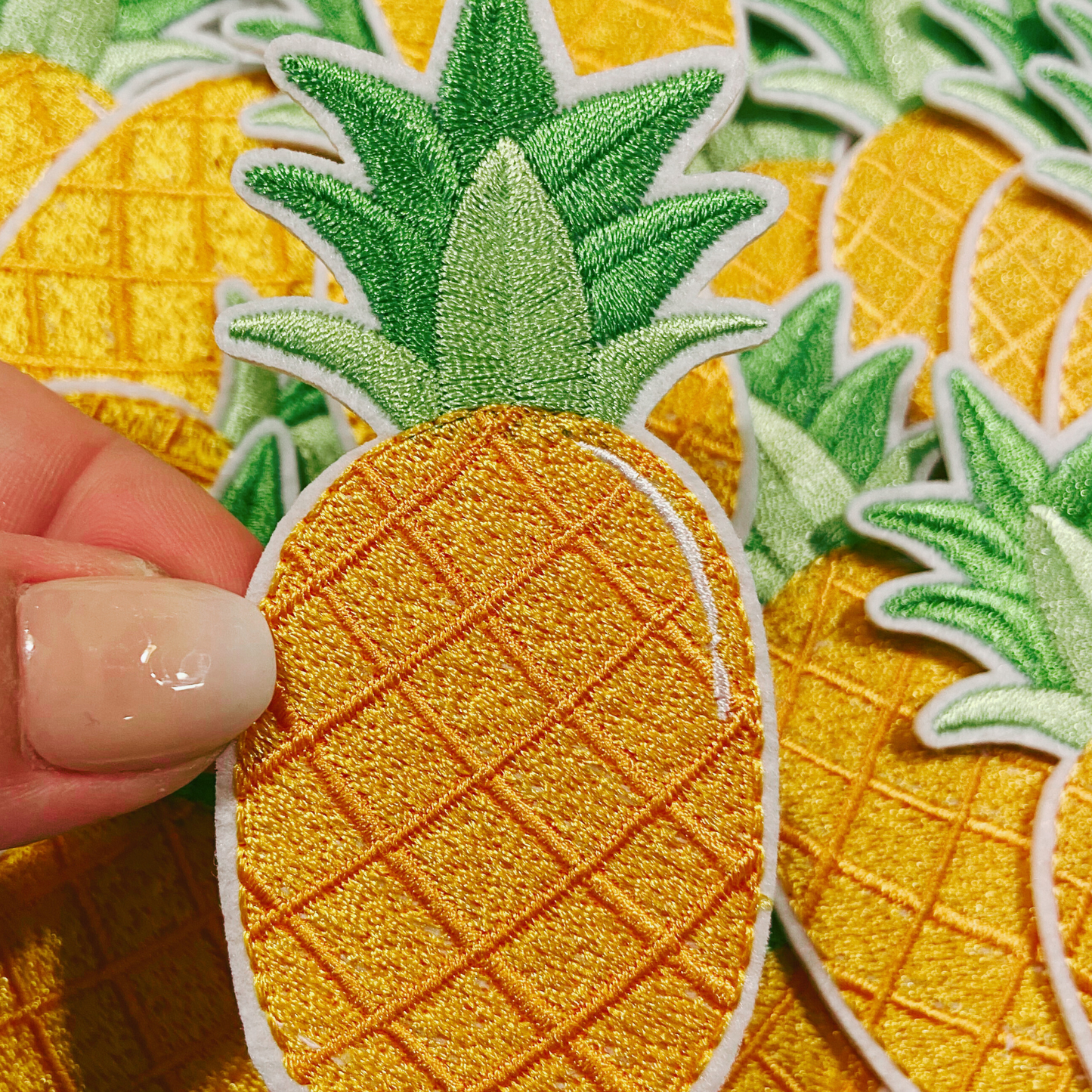 3.5" Pineapple - Embroidered Hat Patch