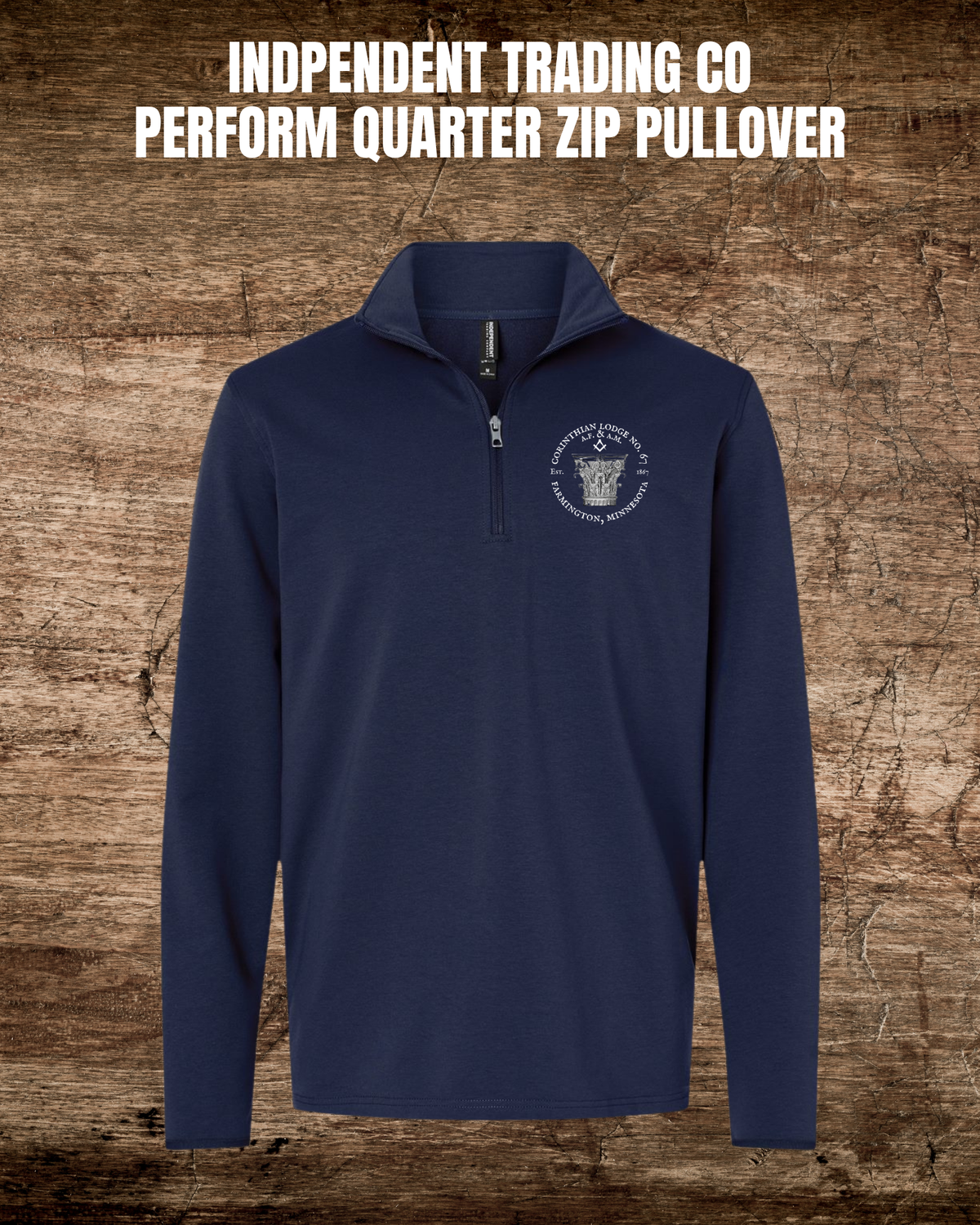 Men's Independent Trading Co. Perform Long-Sleeve Quarter-Zip