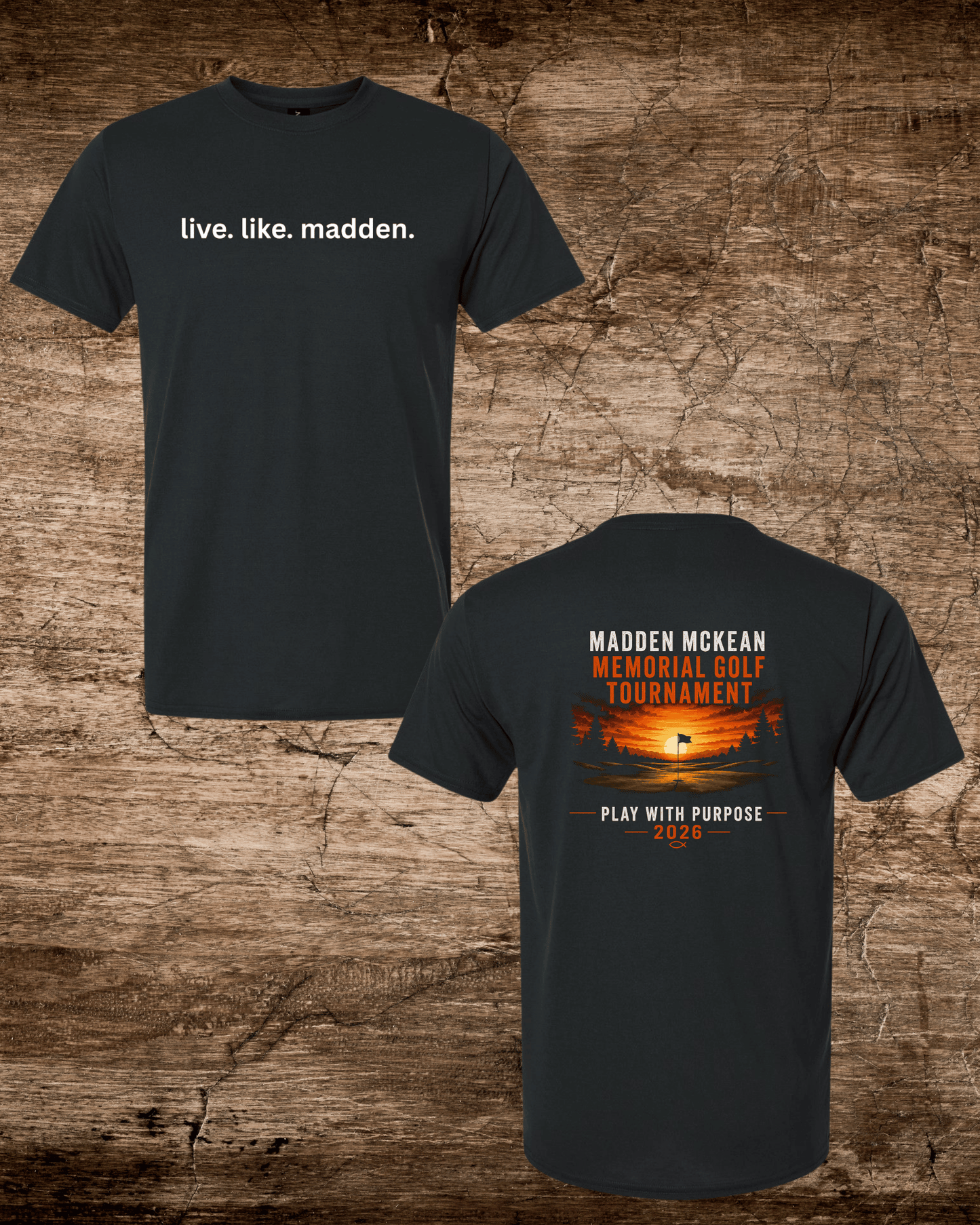 Madden Foundation live.like.madden Memorial Golf Tournament 2026 Tee 2-sided