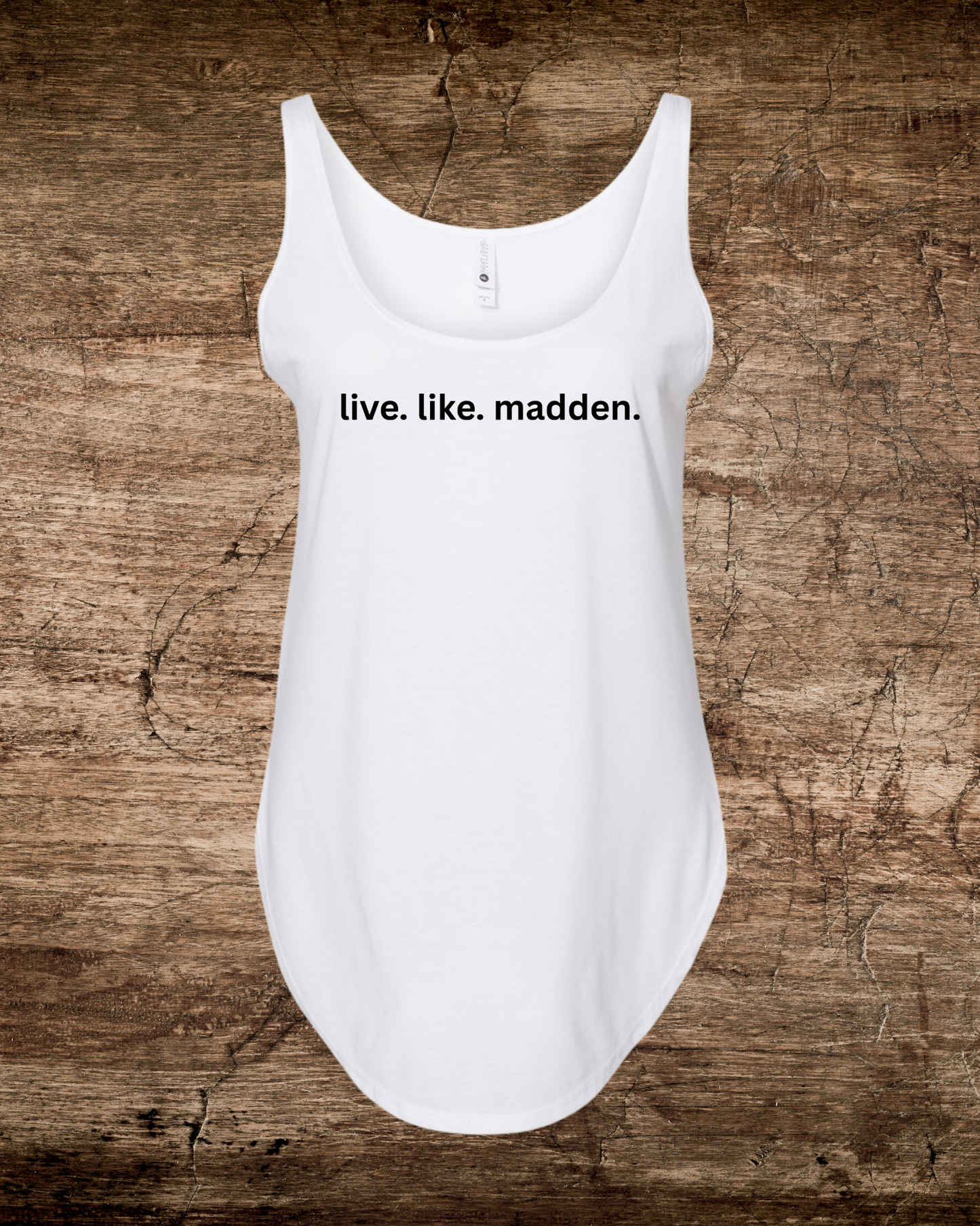 Madden Foundation live.like.madden Women's Festival Tank One-sided