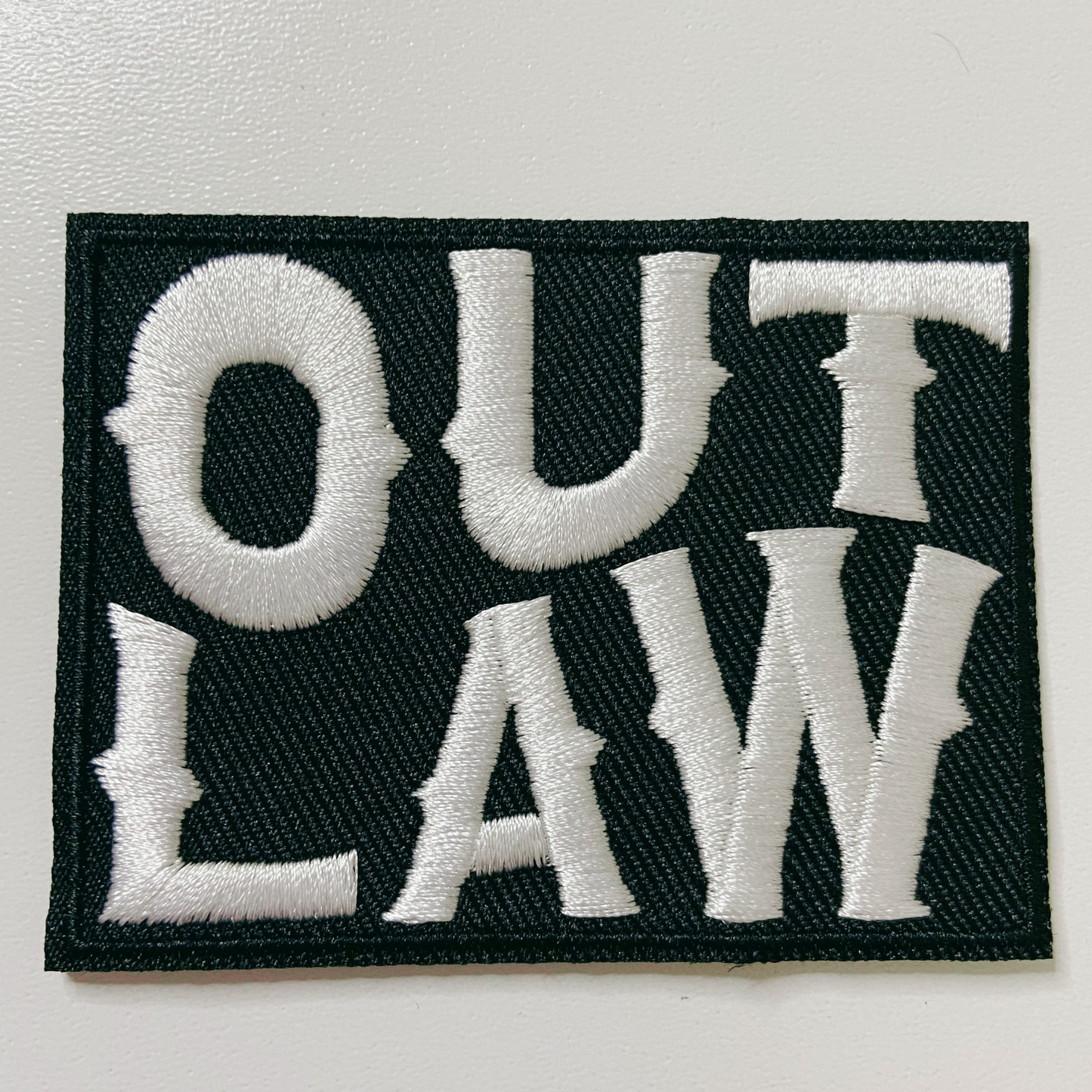 3" OUT LAW - Embroidered Hat Patch
