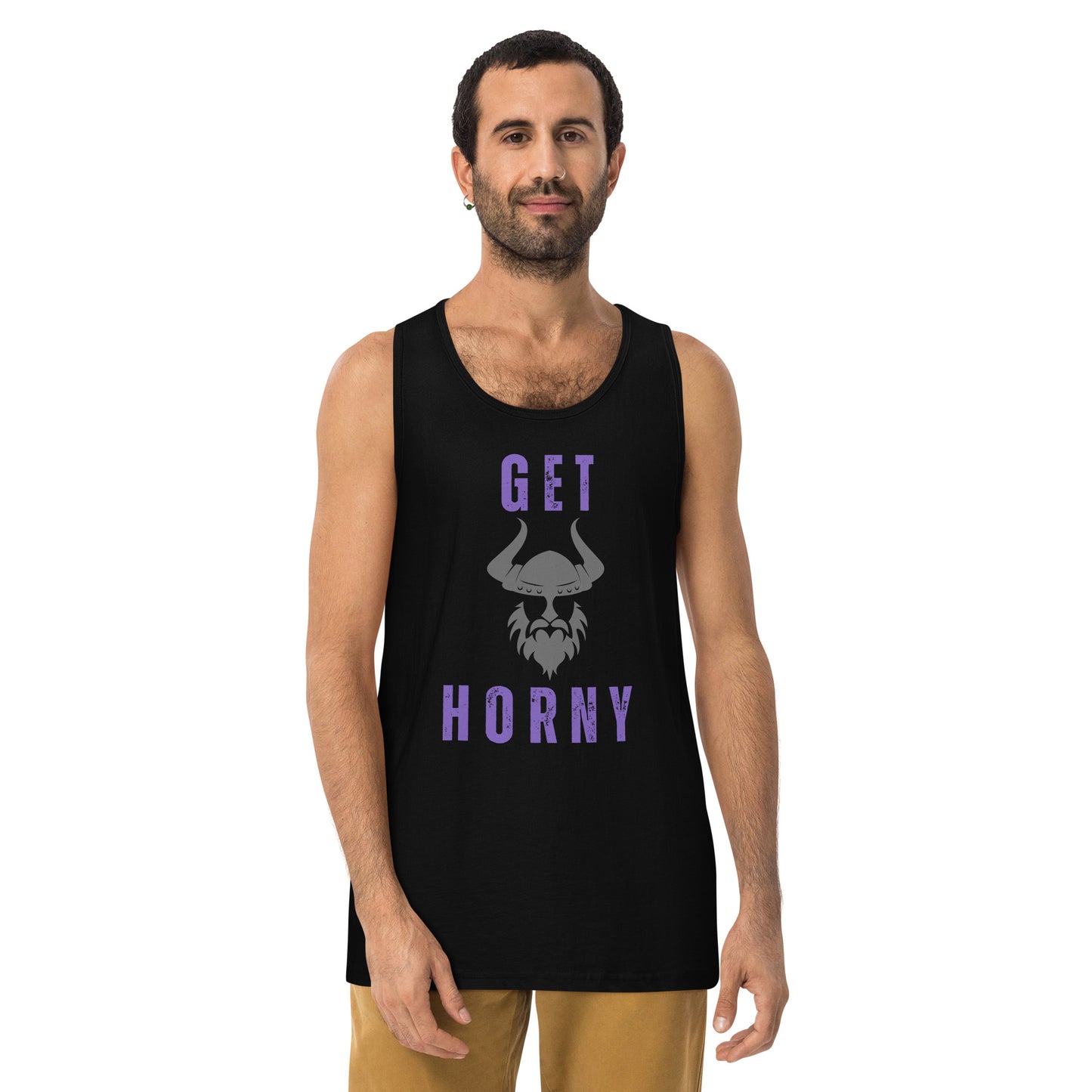 MN Vikings Get Horny Men’s Premium Tank Top