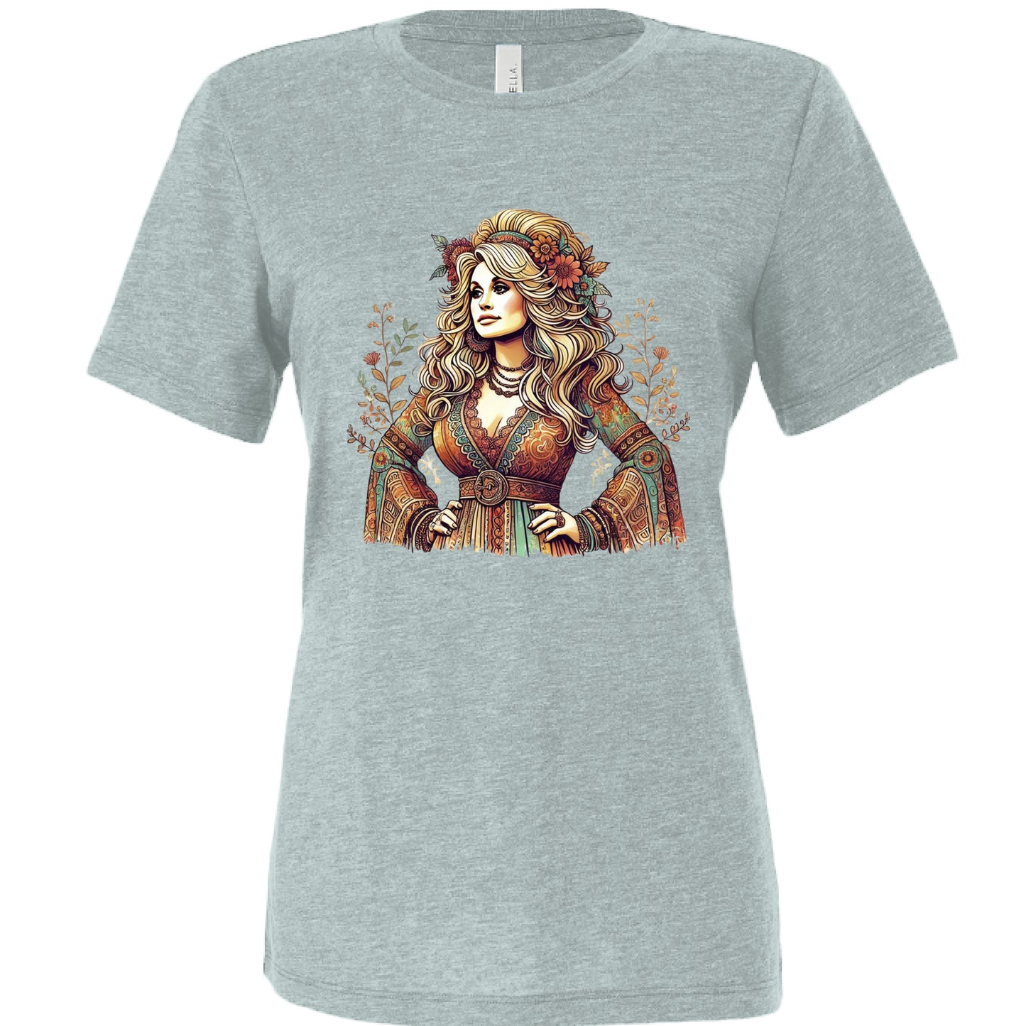 Dusty Blue Triblend - FRONT