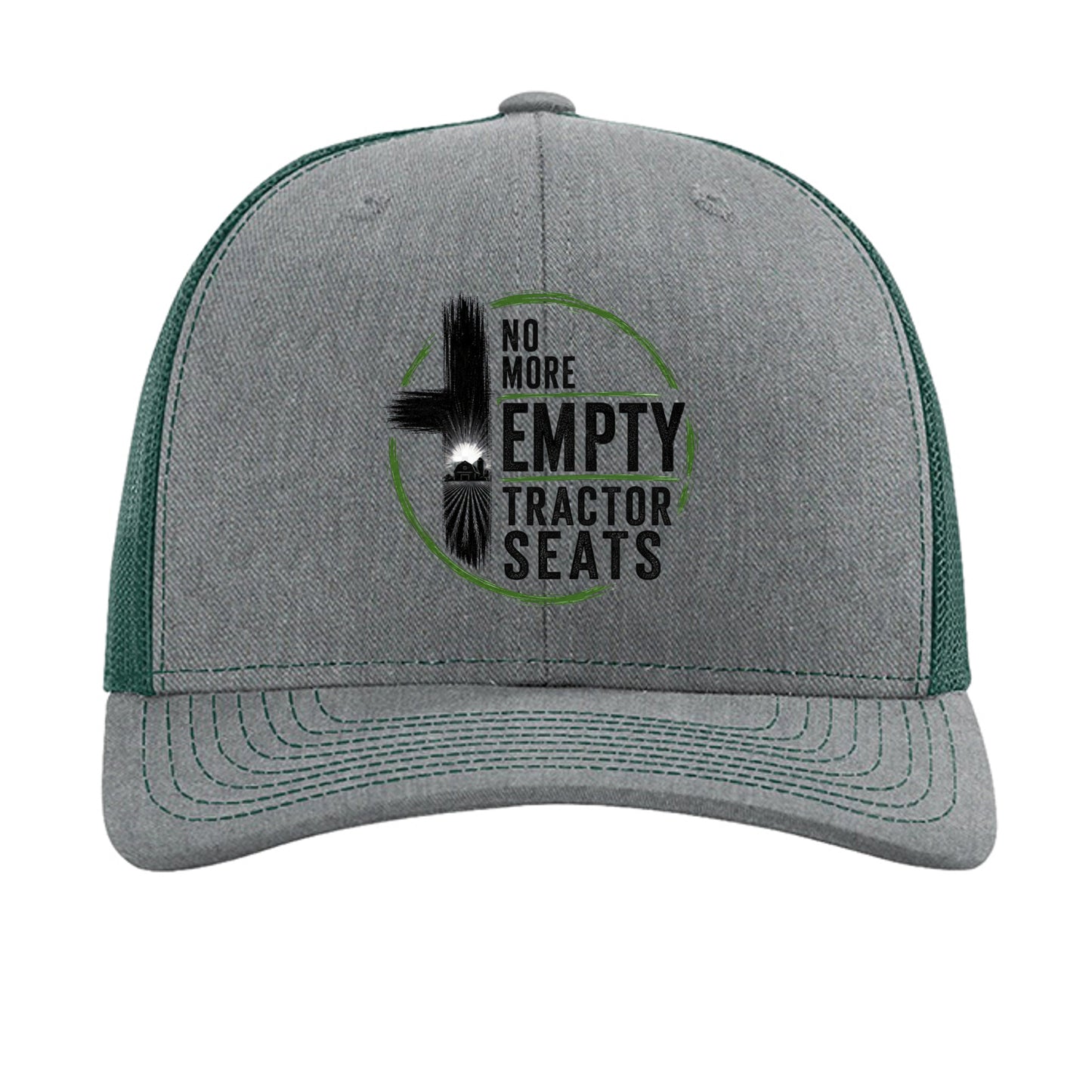 Heather Grey/ Dark Green - 112 - FRONT