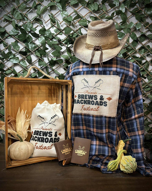 Brews & Backroads Patched Flannel Pre-Pack