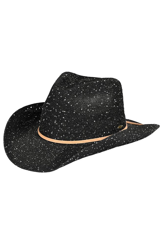 C.C Sequin Cowboy Hat