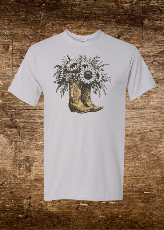 Unisex Country Boots Tee