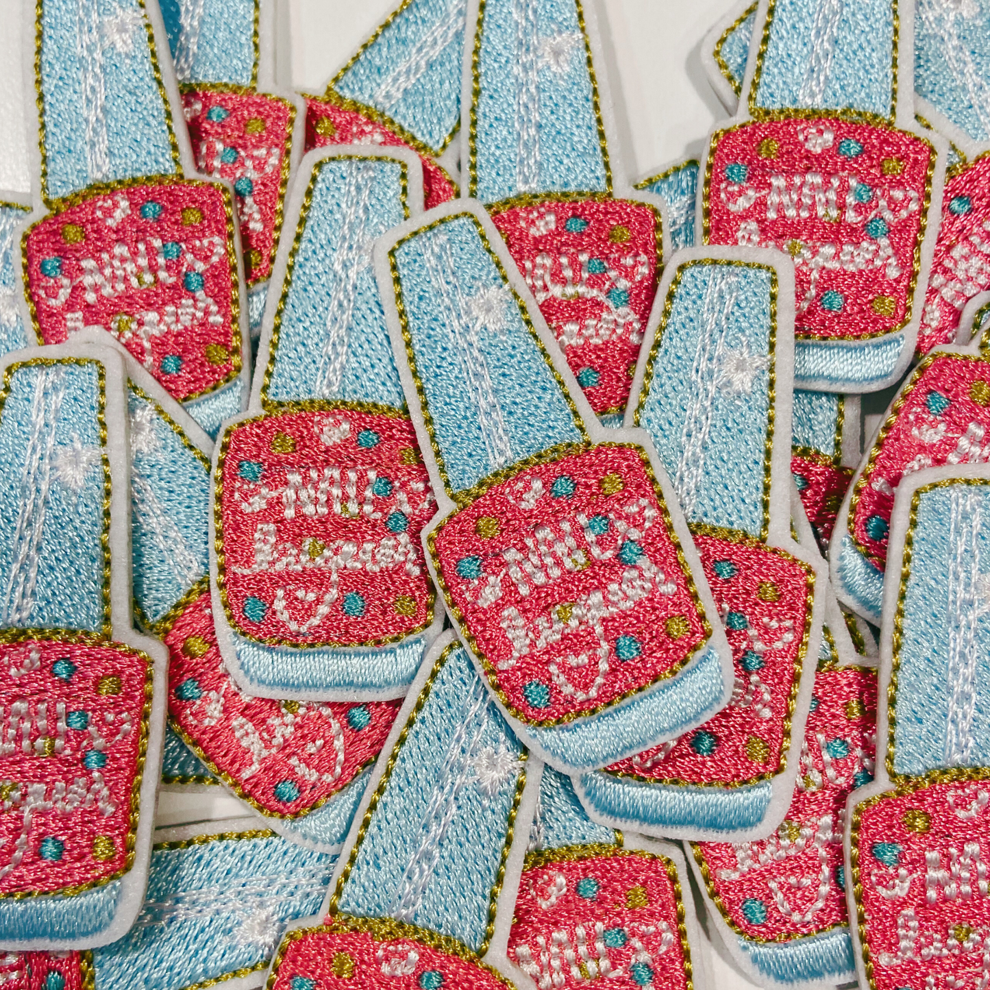 2" Nail Polish -  Embroidered Hat Patch