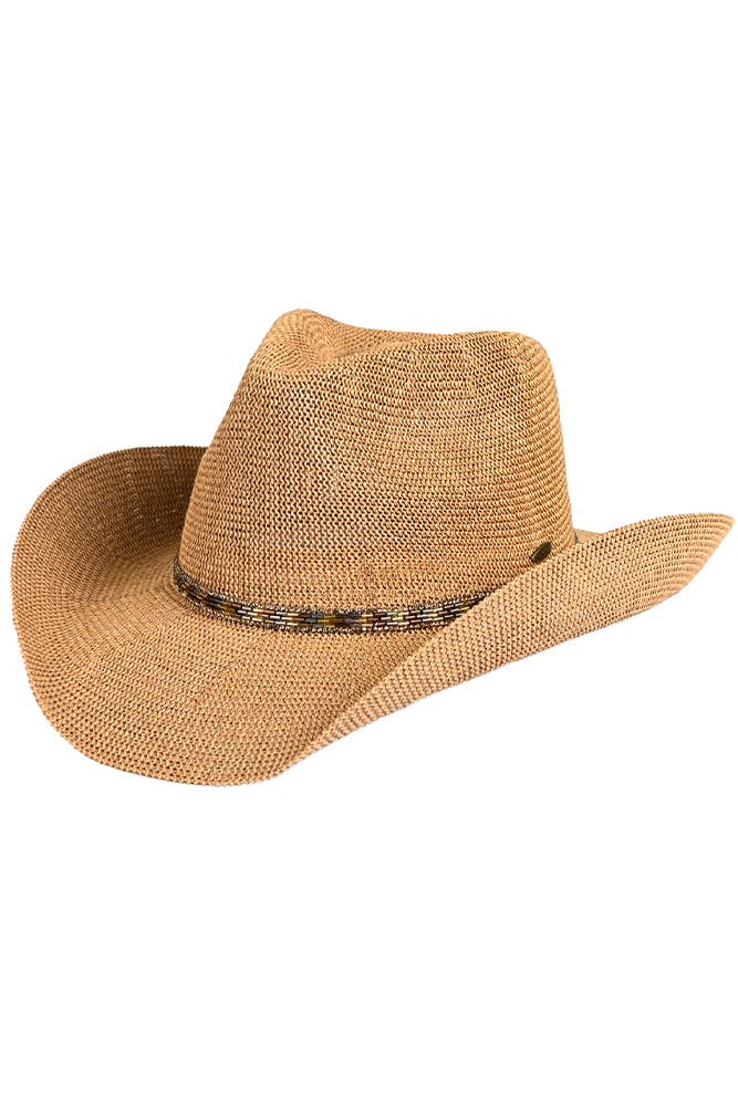 C.C Rhinestone Trim Band Cowboy Hat