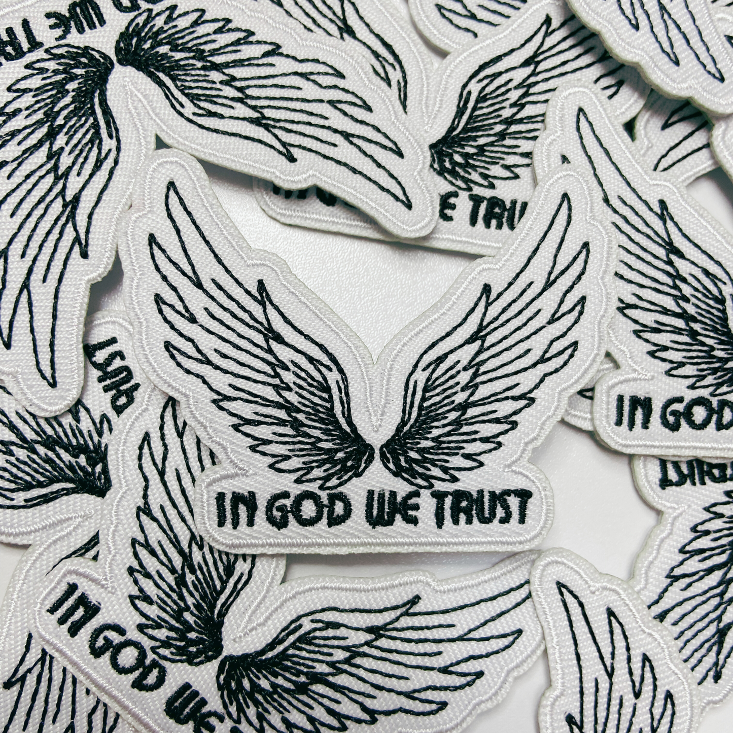 2.5" In God We Trust  -  Embroidered Hat Patch
