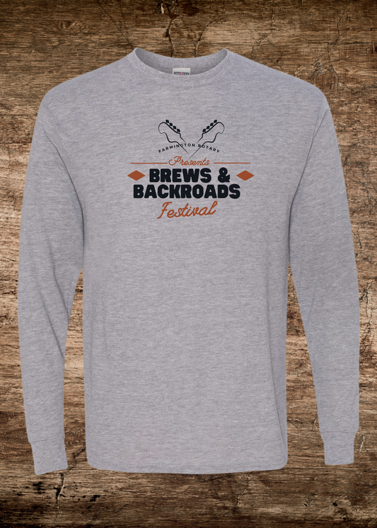 Brews & Backroads Long Sleeve Graphic Tee