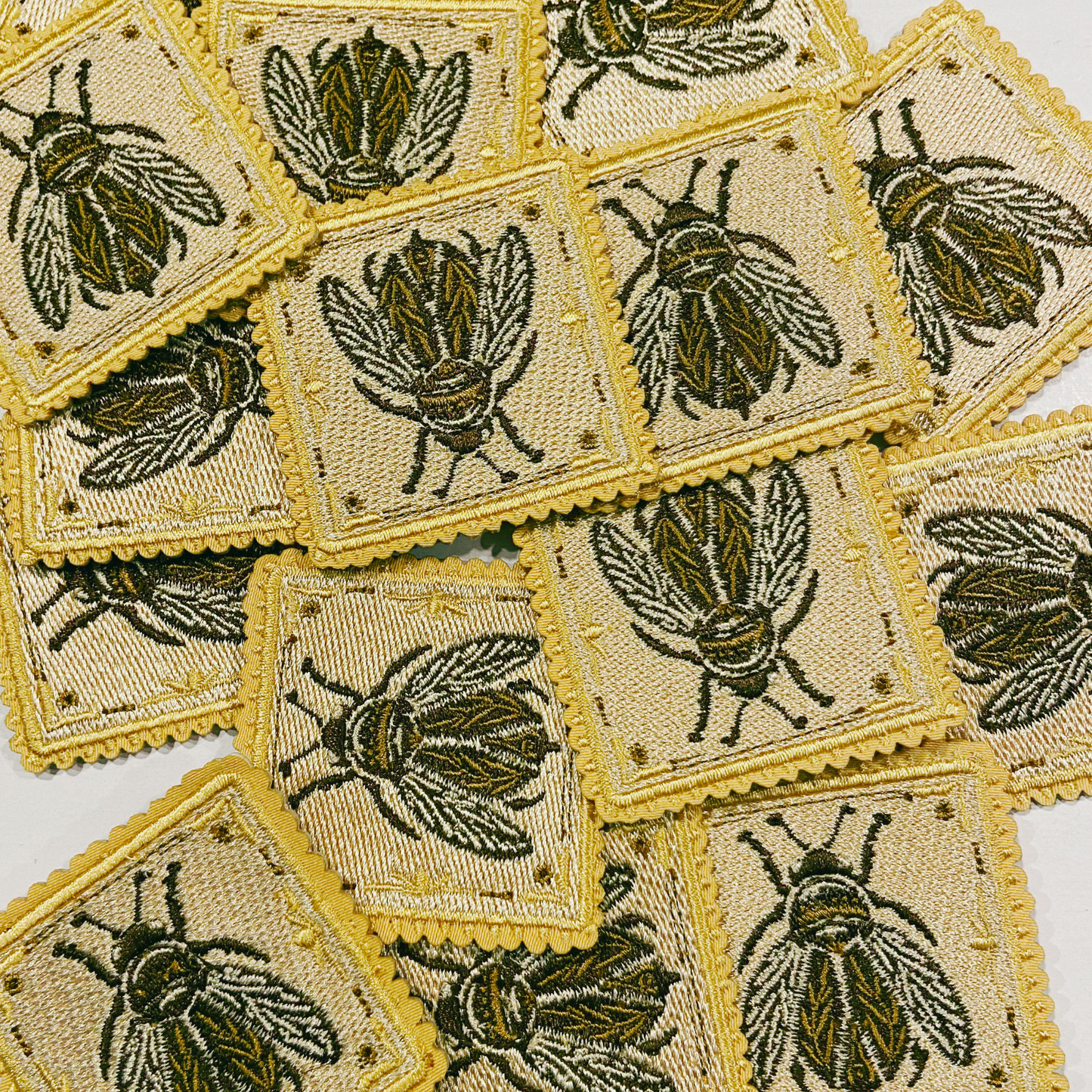 2" Bee -  Embroidered Hat Patch