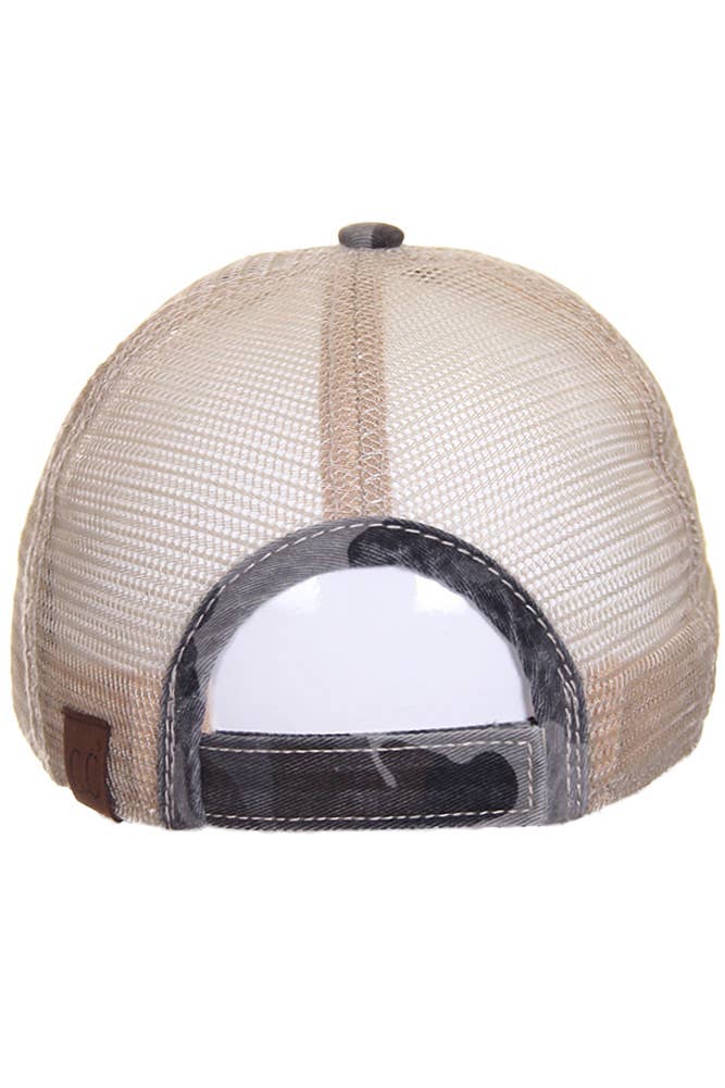 C.C Camouflage with Flag Baseball Cap