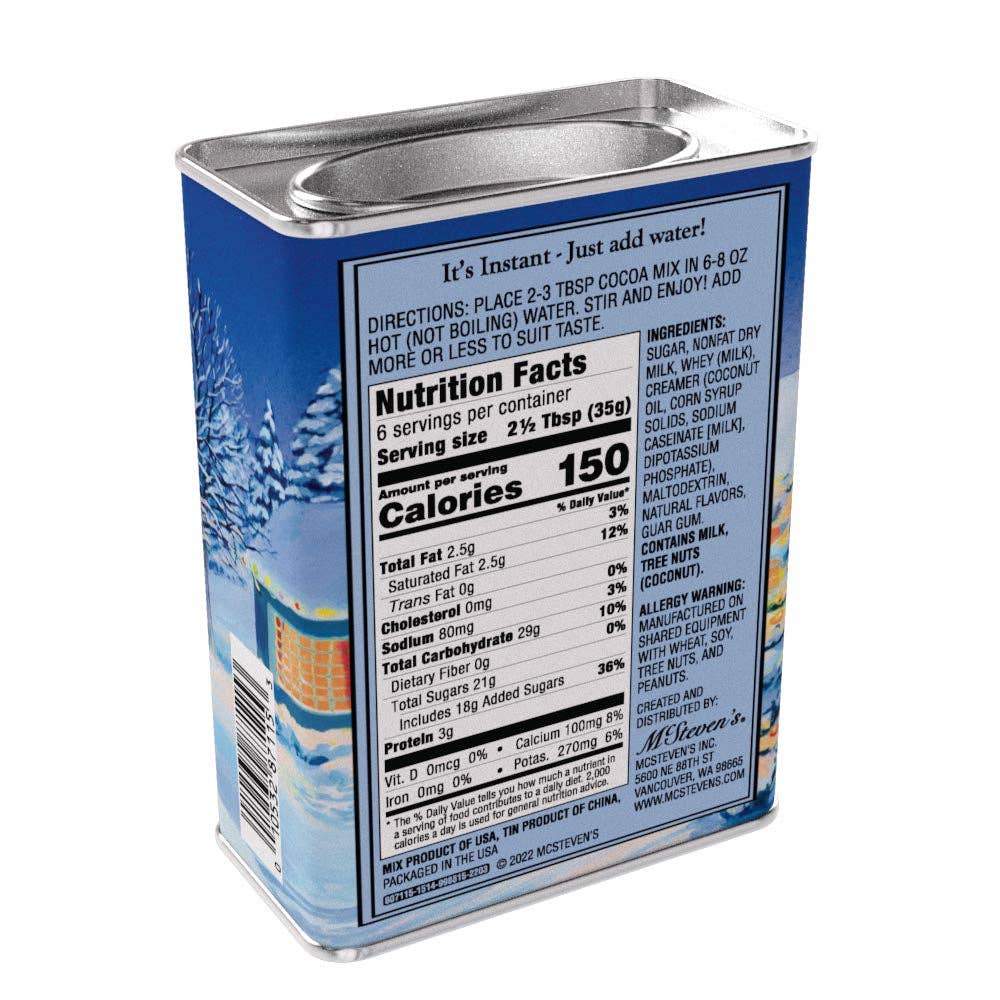 White Christmas Belgian White Hot Chocolate (8oz Tins)