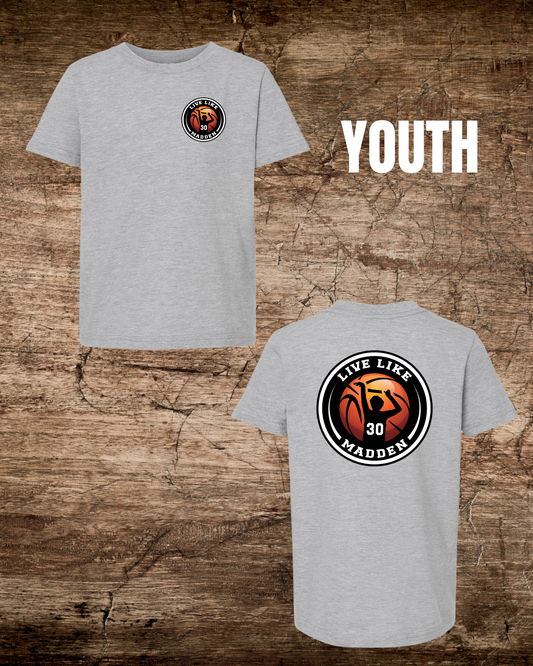 Madden Foundation Live Like Madden YOUTH 2-Sided Tee