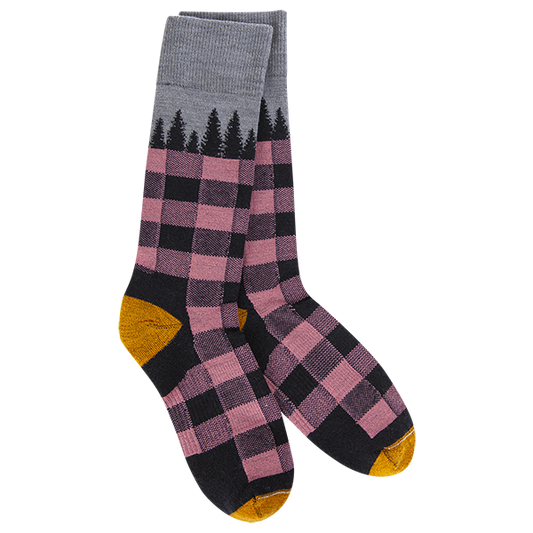 Woods Crew Navy Tree Plaid
