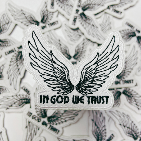 2.5" In God We Trust  -  Embroidered Hat Patch