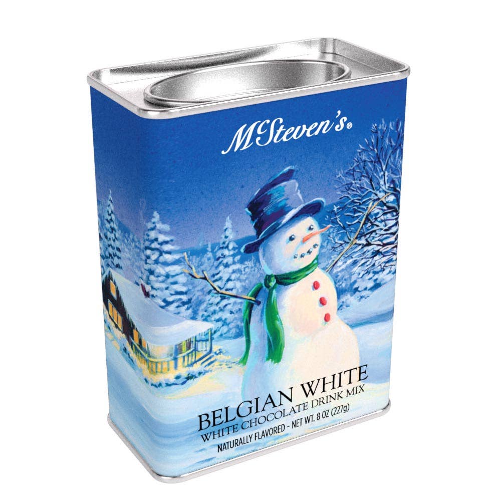 White Christmas Belgian White Hot Chocolate (8oz Tins)