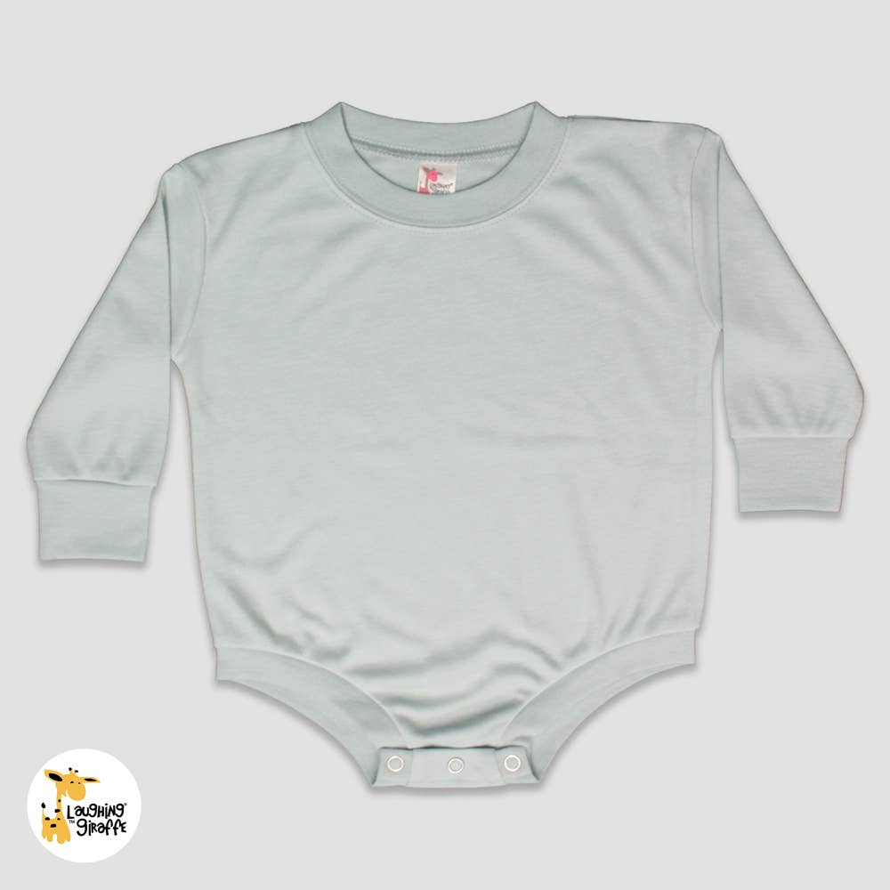 Baby Long Sleeve Bubble Romper Sublimation Trendy Blanks