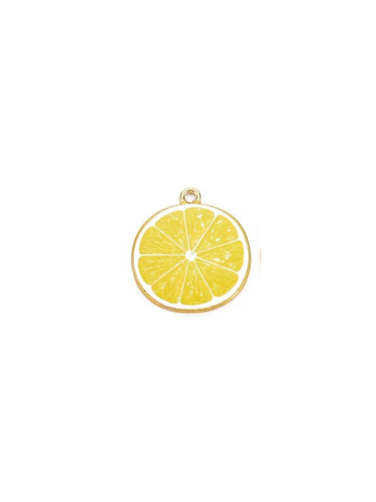 Gold Lemon Slice Charm