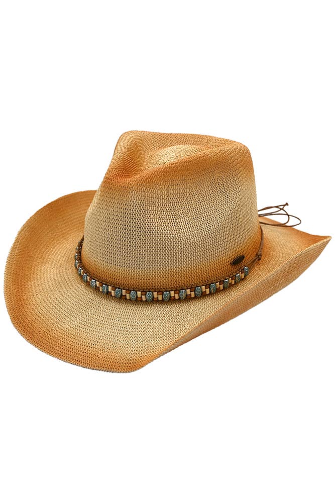 C.C Turquoise Metal Charm Bead Cowboy Hat