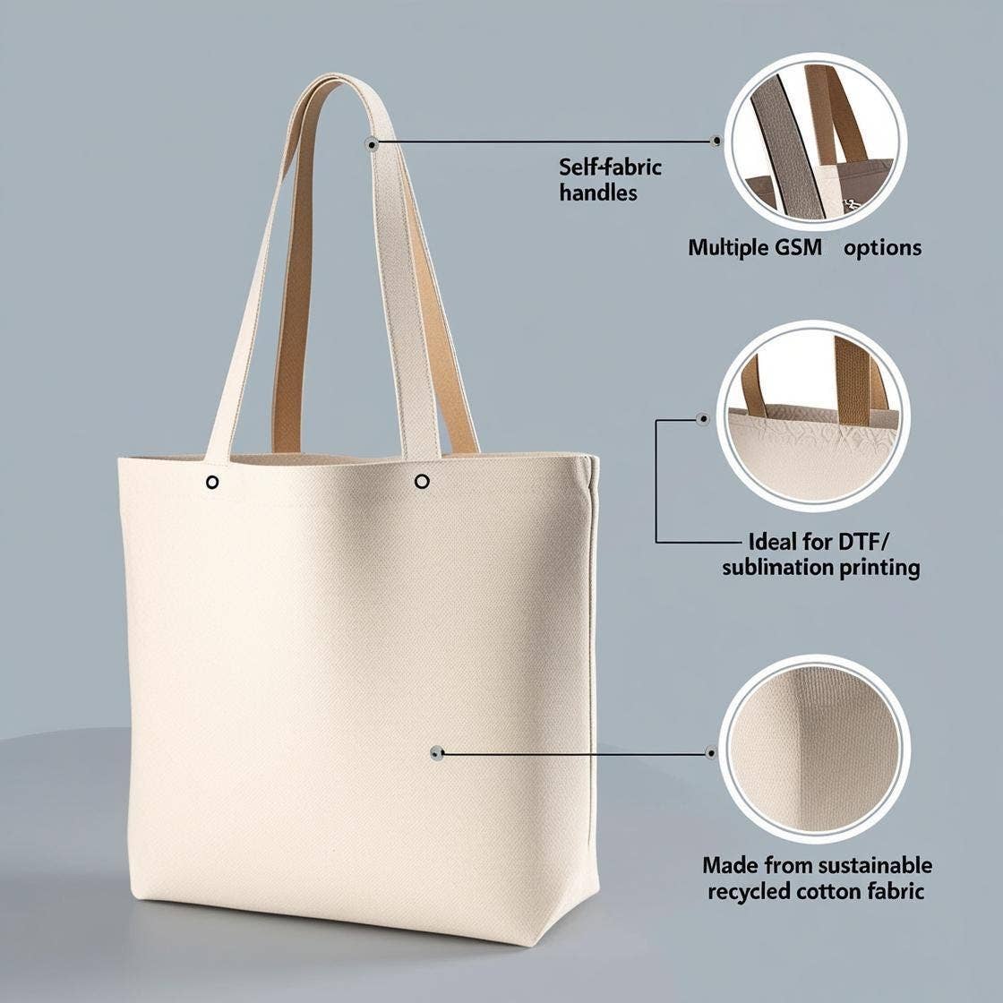 Plain Design | Fabric Bag | Eco Canvas Bag