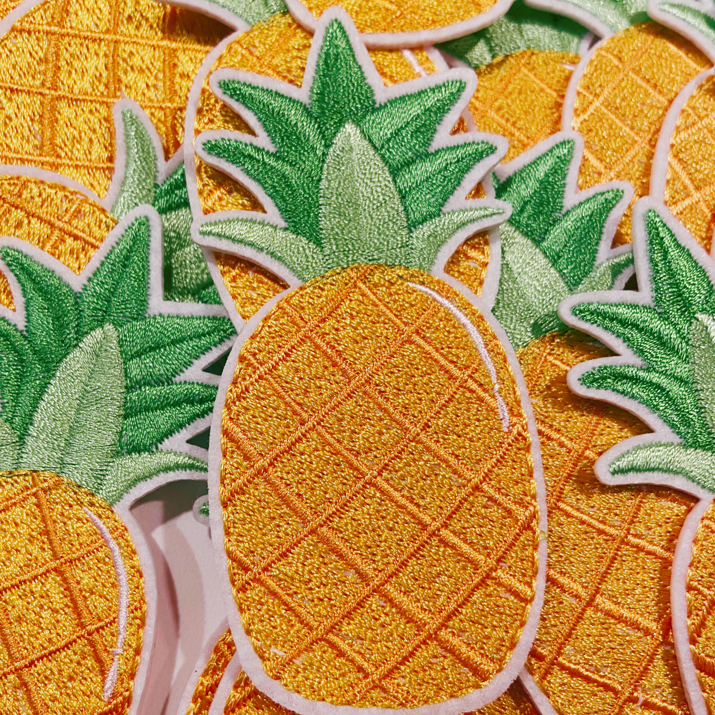 3.5"  Pineapple - Embroidered Hat Patch