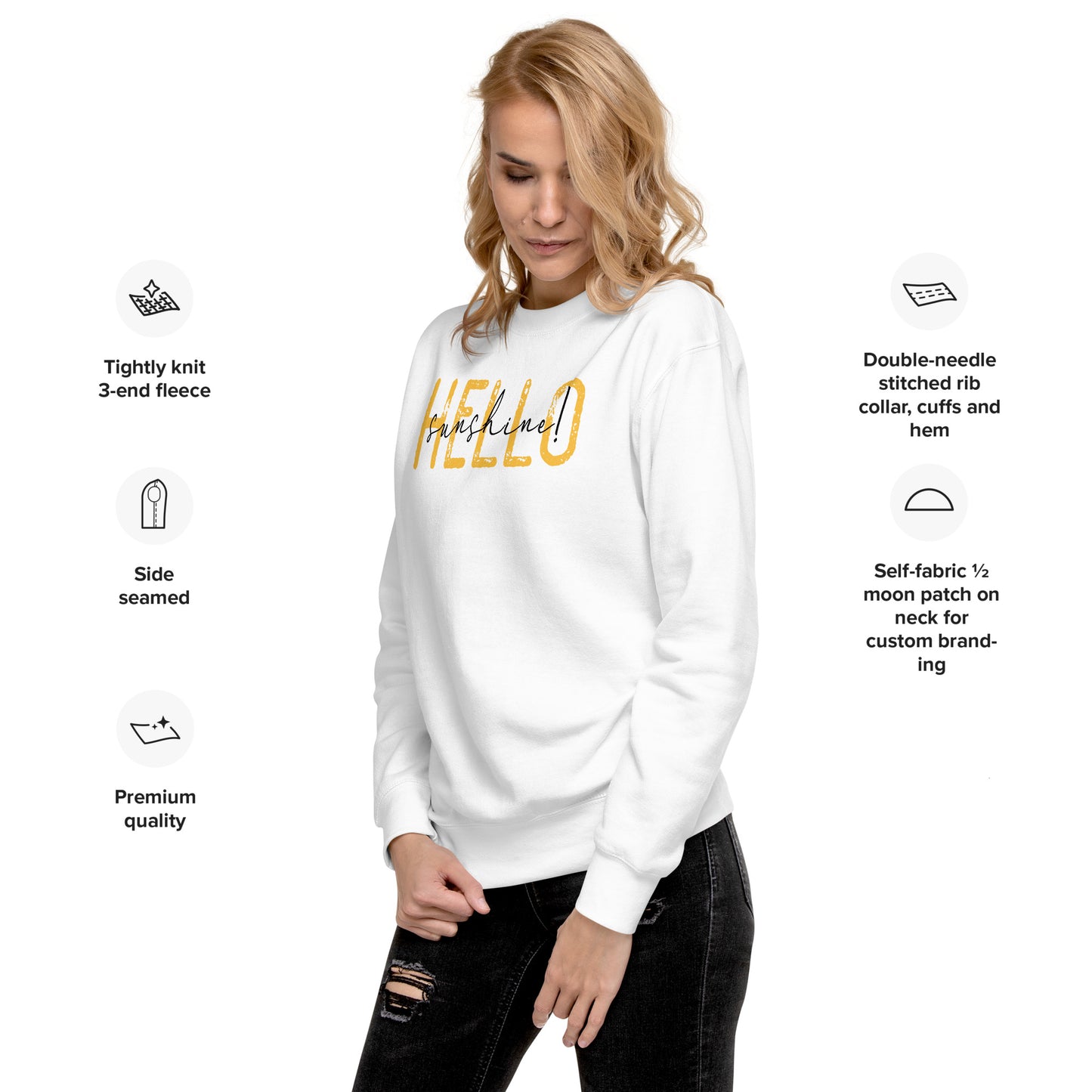 Hello Sunshine Unisex Premium Sweatshirt