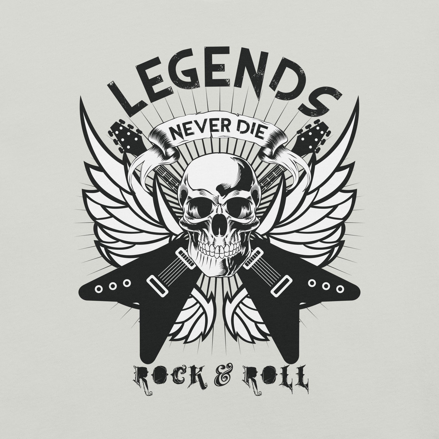 Legends Never Die Black & White Unisex T-shirt