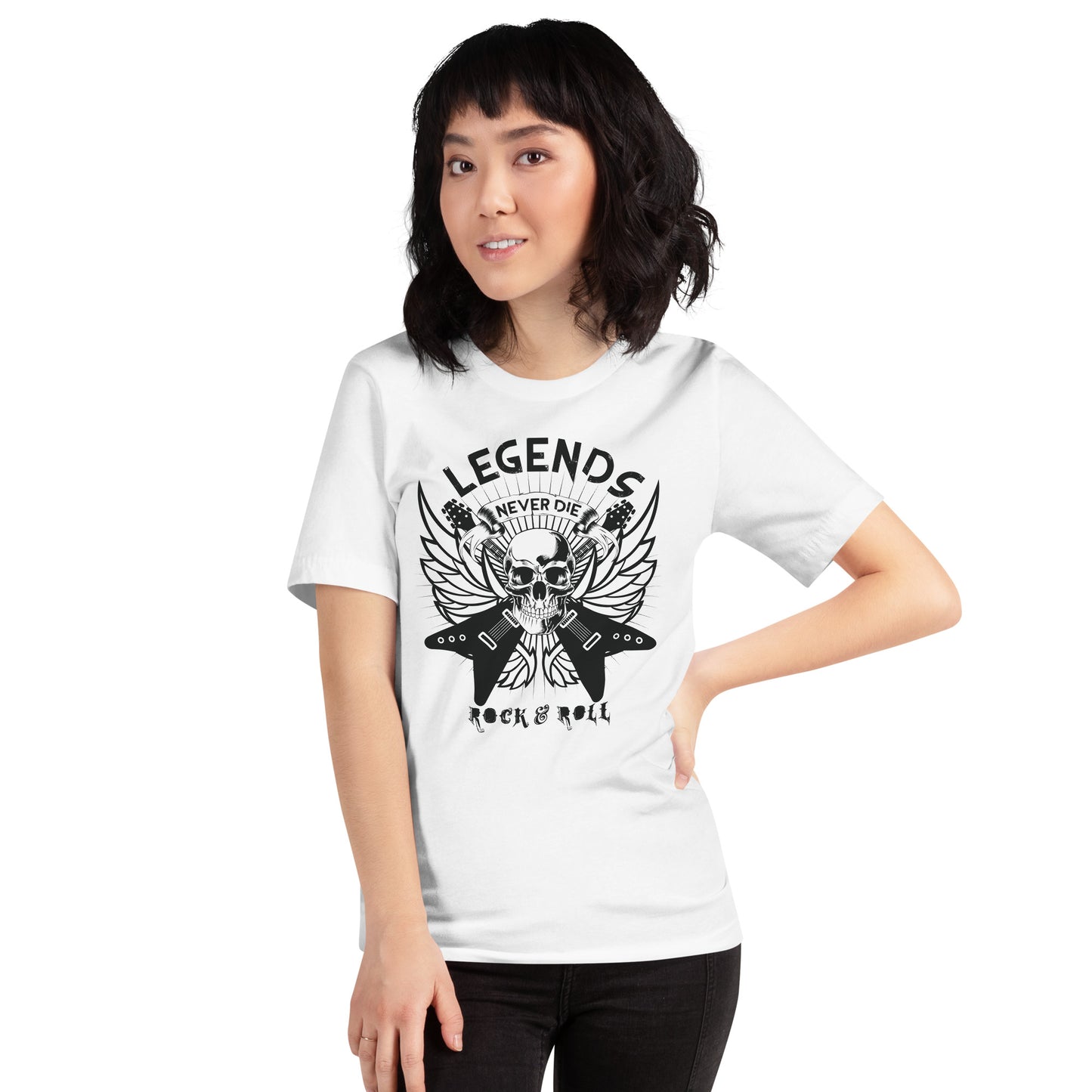 Legends Never Die Black & White Unisex T-shirt