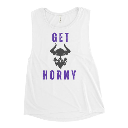 MN Viking Get Horny Ladies’ Muscle Tank