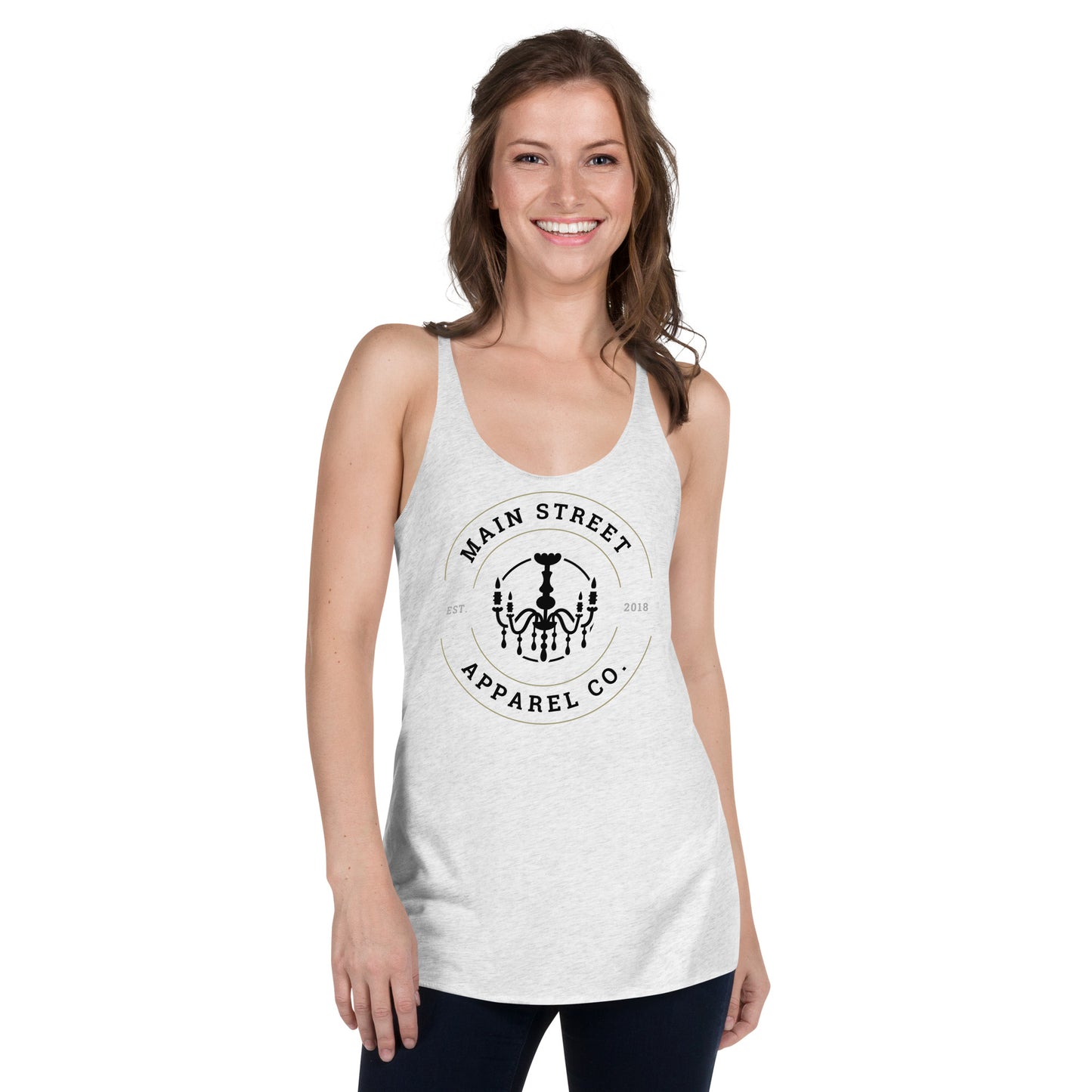 Main Street Apparel Co Logo Women's Racerback Tank